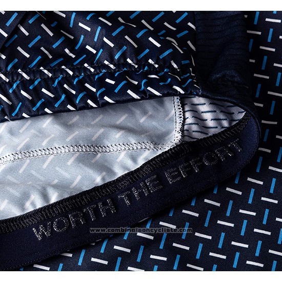2019 Maillot Cyclisme La Passione Bleu Manches Courtes et Cuissard